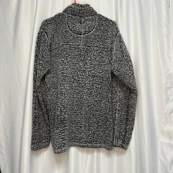 Alpine Sherpa Gray Quarter-Zip Pullover – Size M - Picture 2 of 4